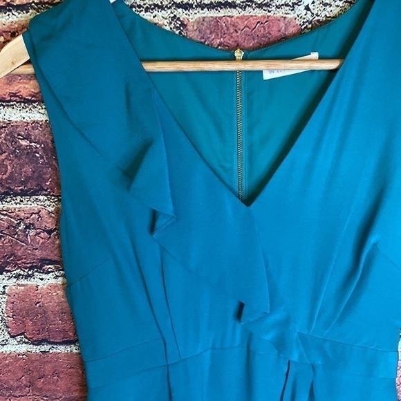 Whistles 100% Silk Faux Wrap Dress Size 6 - Picture 7 of 14